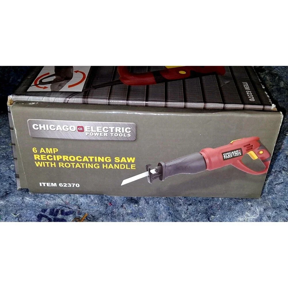 Chicago Electric 6 Amp Reciprocating Saw with Rotating Handle